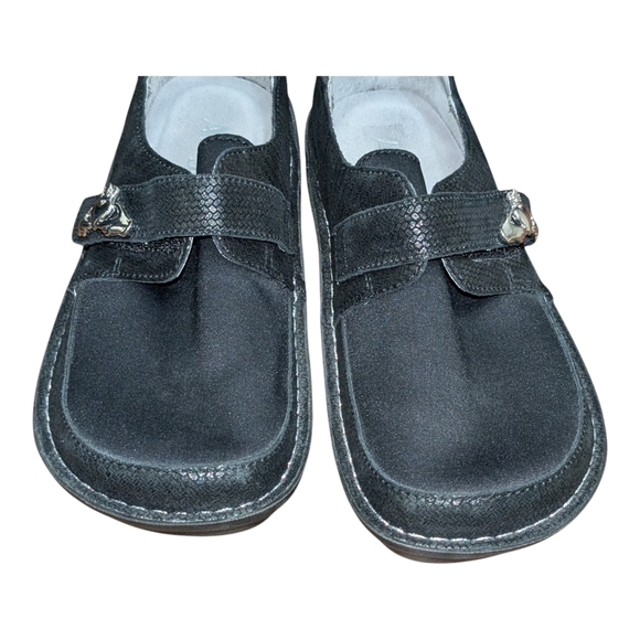 Alegria Brenna Claddagh Black Whimsigoth Strap Loafer Comfort Shoes EU 37 US 7 - Picture 5 of 11